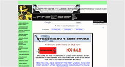 Desktop Screenshot of everything4lessstore.com