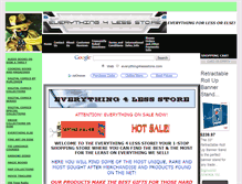 Tablet Screenshot of everything4lessstore.com